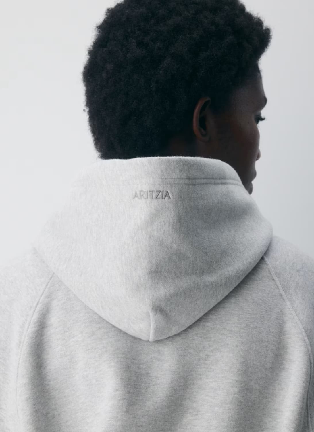 Aritzia 아리찌아 그레이 기모후드티 상품이미지2