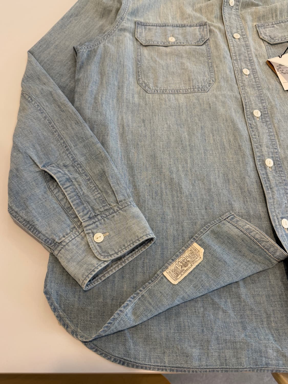 RRL 인디고 워크셔츠 XL 사이즈 상품이미지3