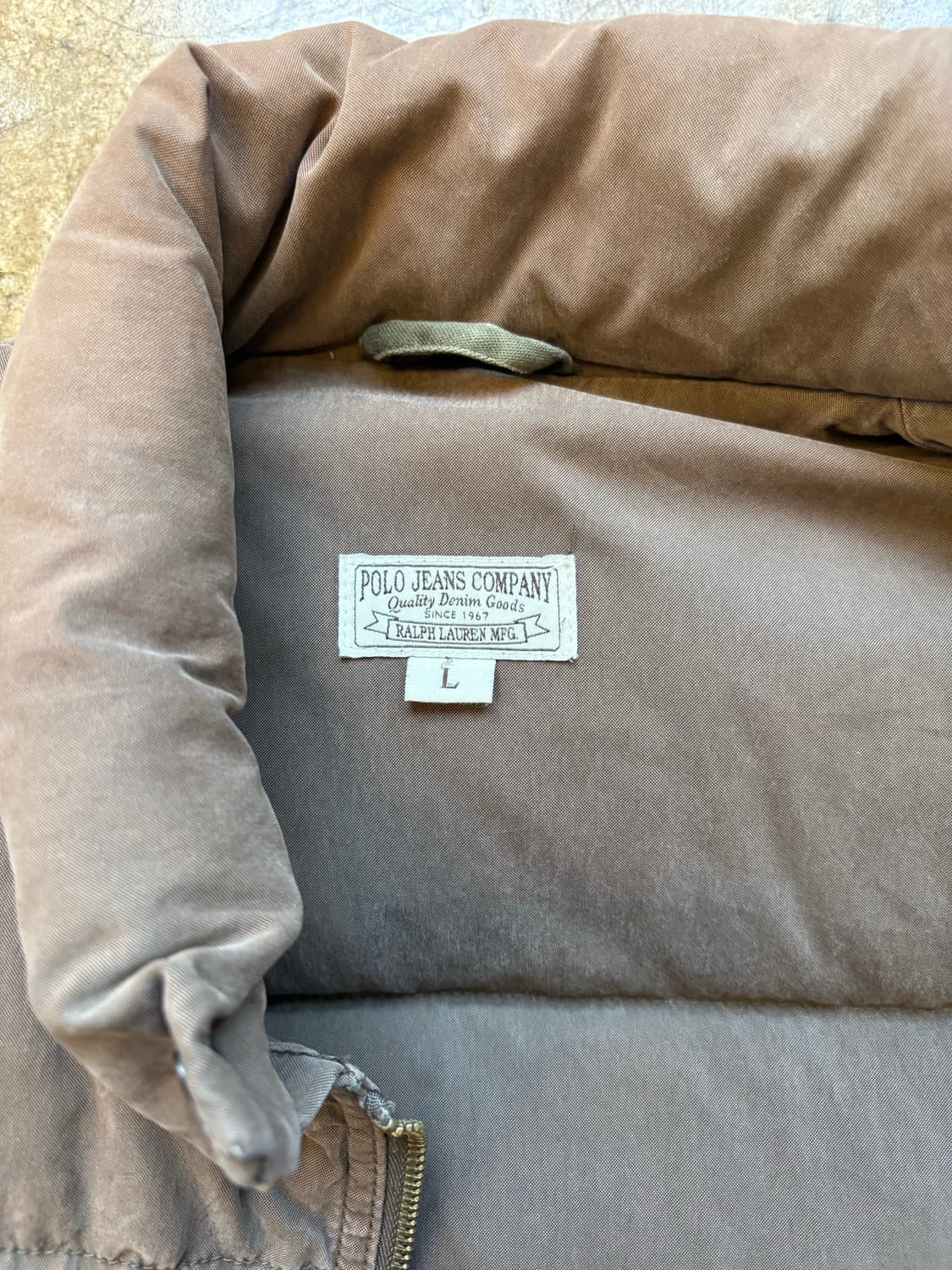 Polo Jeans Co 덕다운 가죽 패치 패딩 상품이미지5