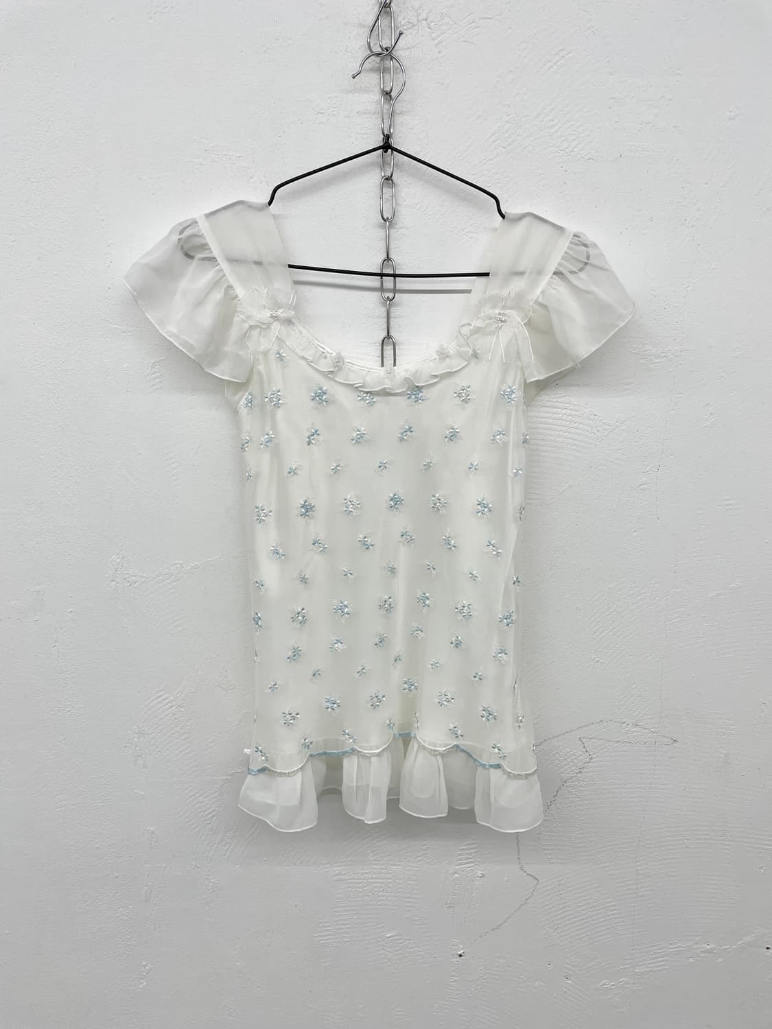 페어리 자수 레이스 탑 상품이미지4