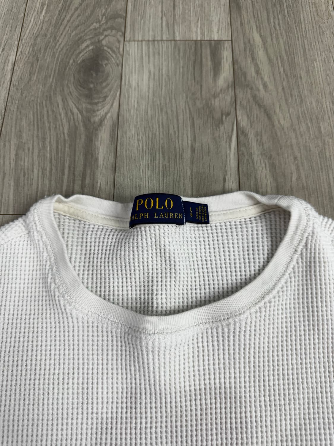 폴로 랄프로렌 엄성현 와플 니트 화이트 상품이미지3