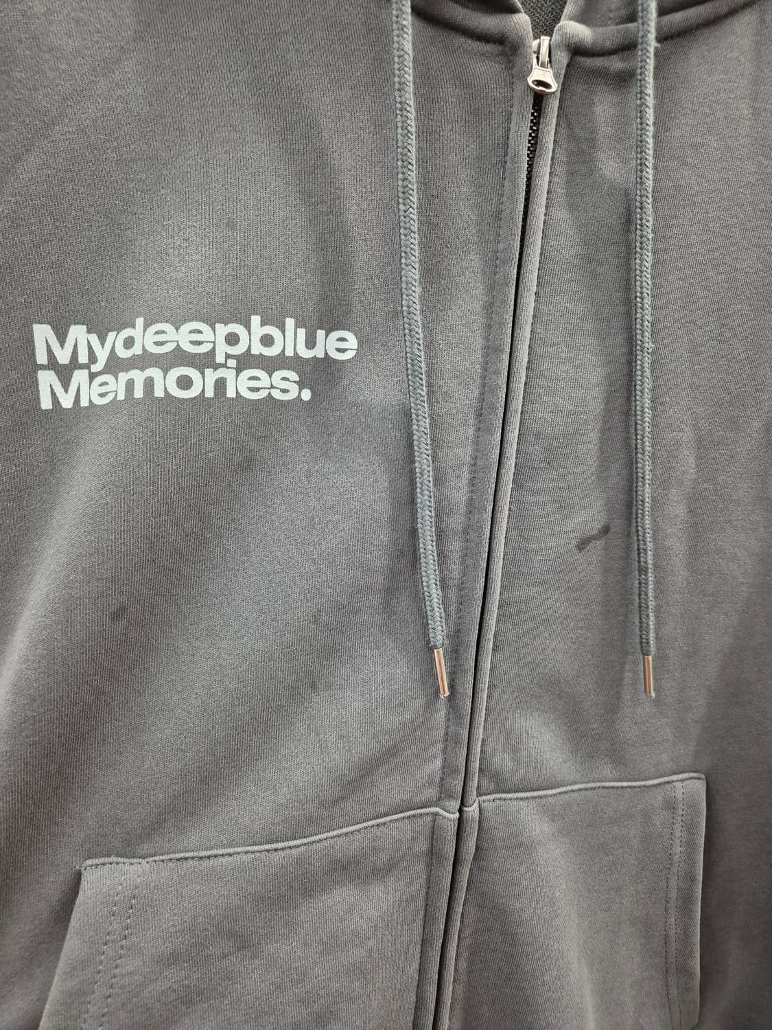 Mydeepblue Memories 후드집업 그레이 상품이미지5