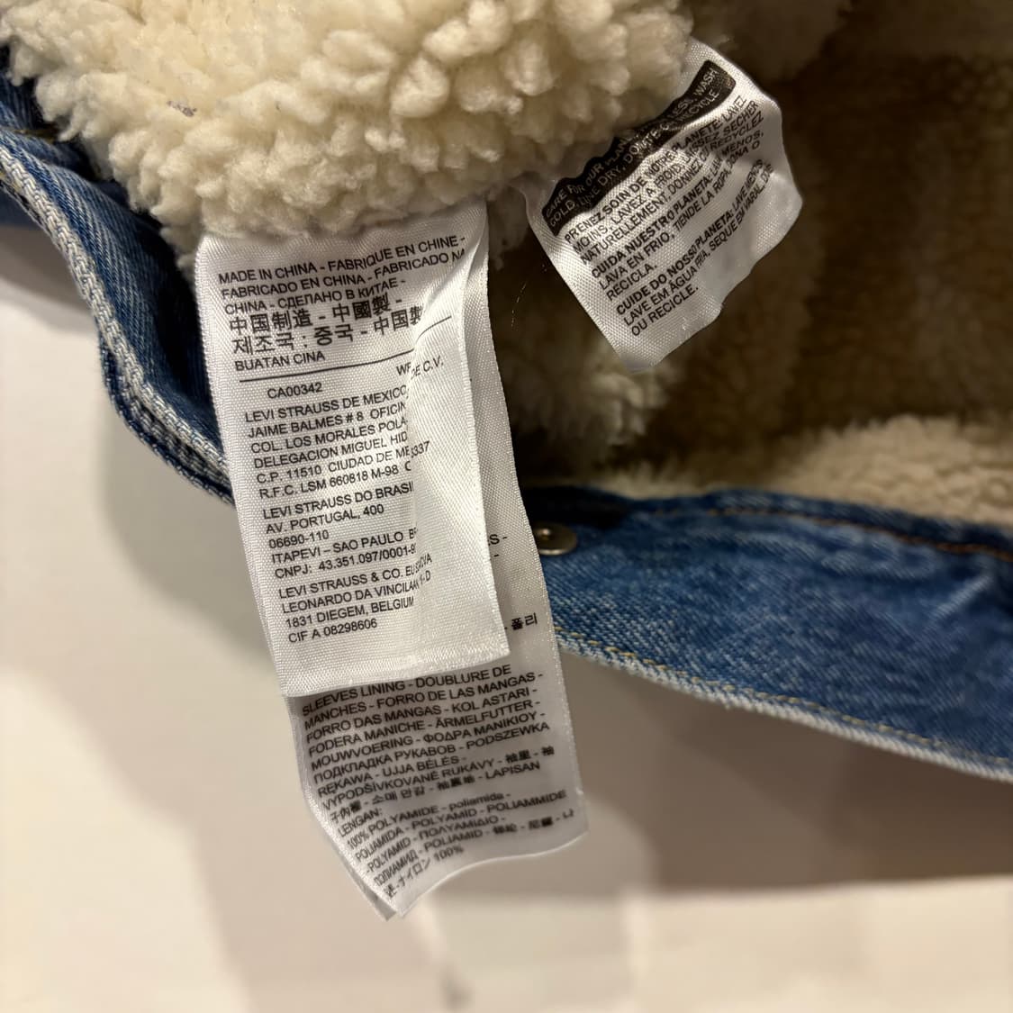 [M] 리바이스 쉐르파 데님 트러커 자켓 B791 상품이미지7