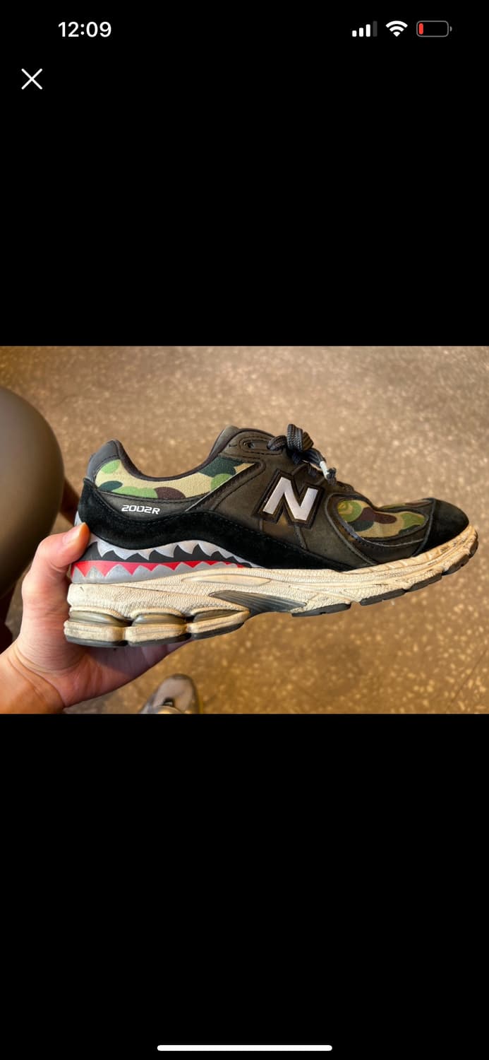 뉴발란스 x 베이프 2002R 블랙 카모 상품이미지2