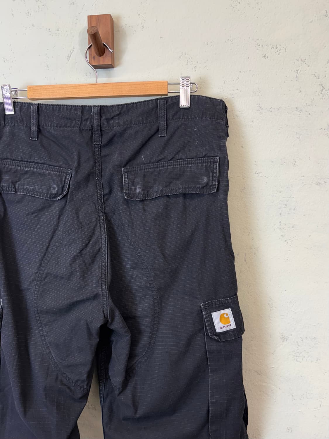 칼하트 윕 립스탑 카고팬츠 블랙 상품이미지3
