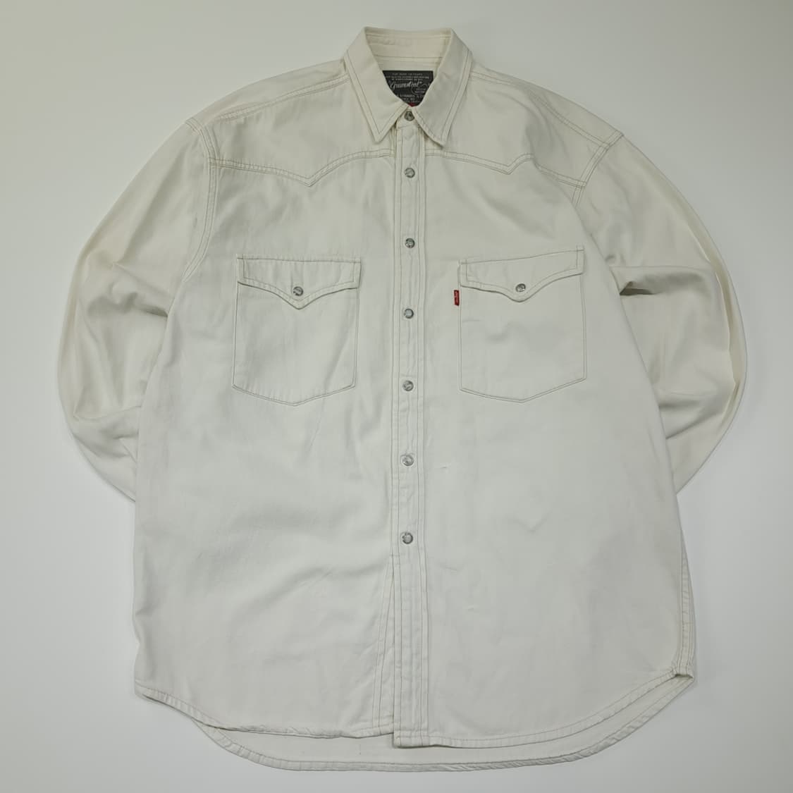 CL698 M 리바이스 80s 60566 펄스냅 오프화이트 웨스턴셔츠  상품이미지1