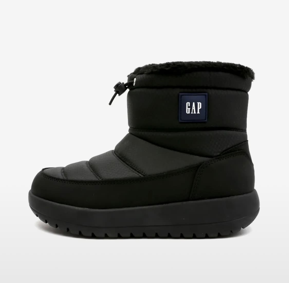 갭(GAP) 블러 패딩 부츠 블랙 상품이미지2