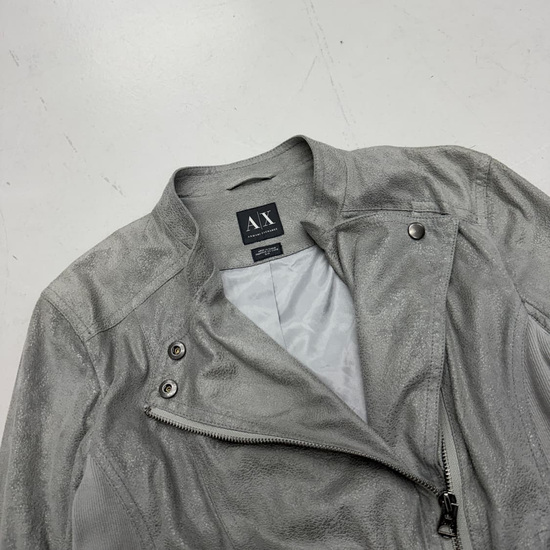 아르마니 익스체인지 릭오웬스맛 사선 바이커 자켓 상품이미지5