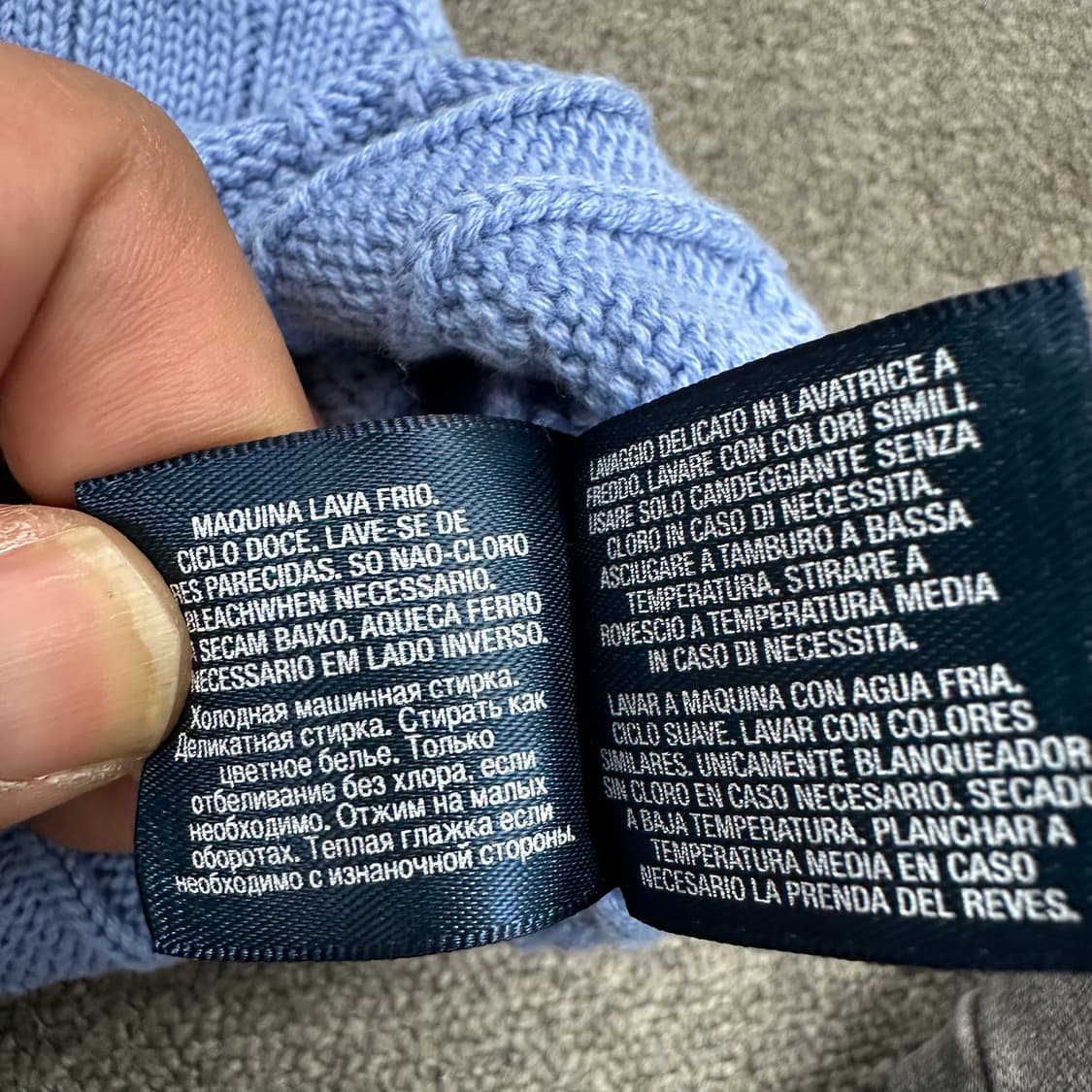 폴로 꽈배기 니트베스트 상품이미지6