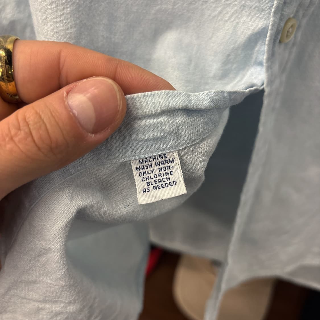 90s 폴로 랄프로렌 Elliot 라인 샴브레이 워크 셔츠 N1007 상품이미지9