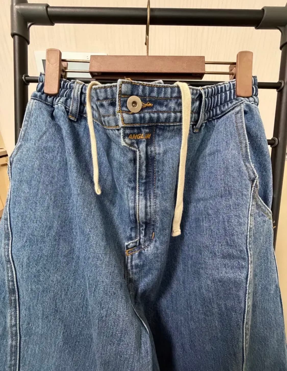 앵글런 커브드 데님팬츠 상품이미지2