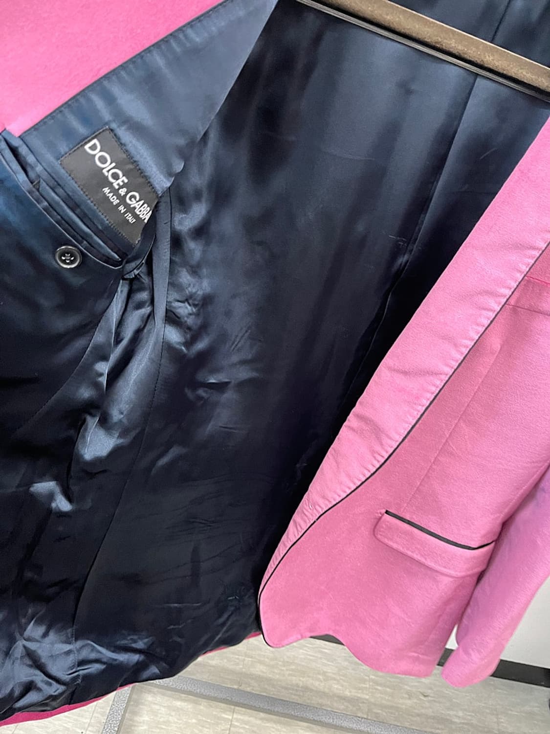105-110) 돌체앤가바나 숄라펠 벨벳자켓  상품이미지6