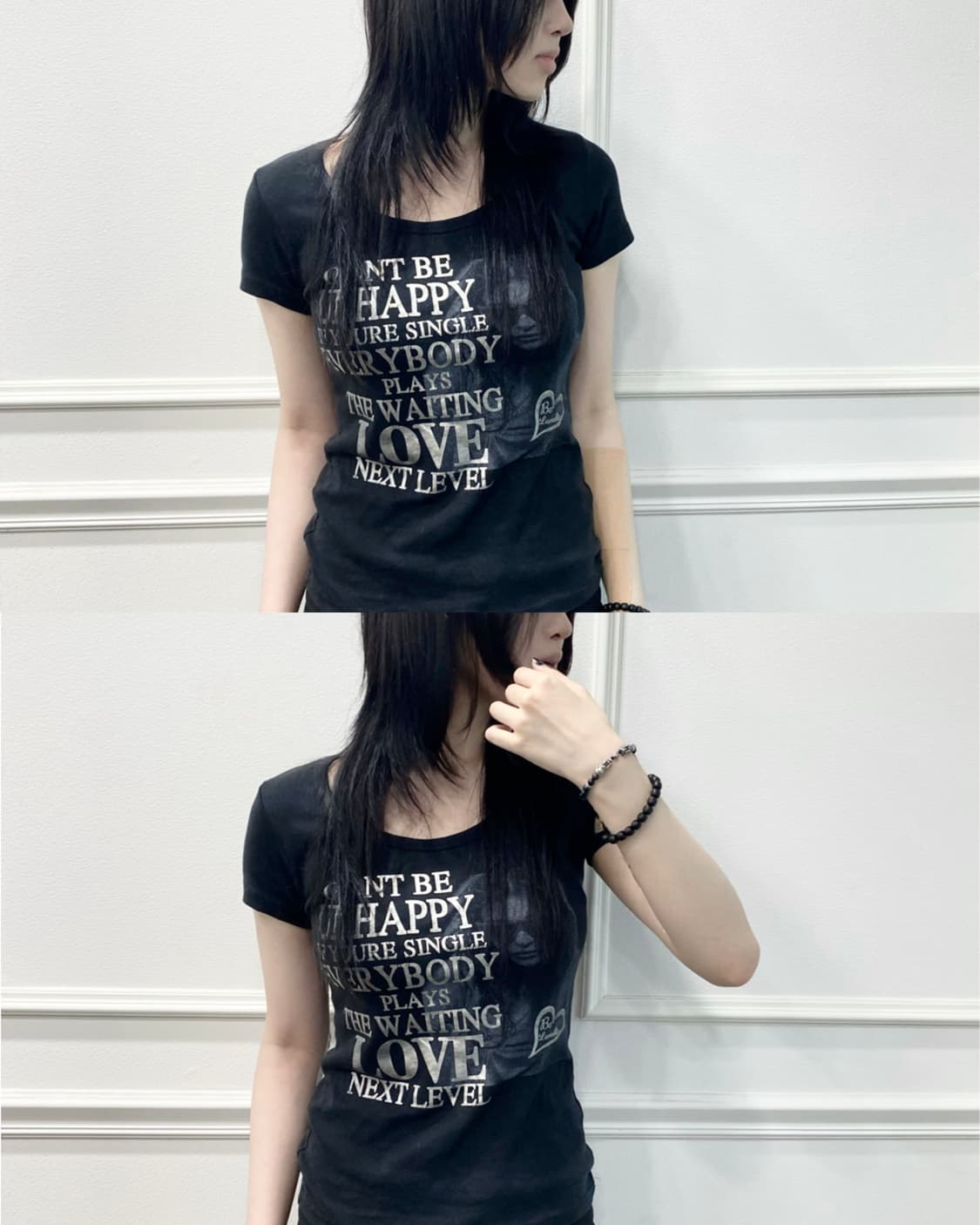 2000s Girl Print Slim Tee 상품이미지1
