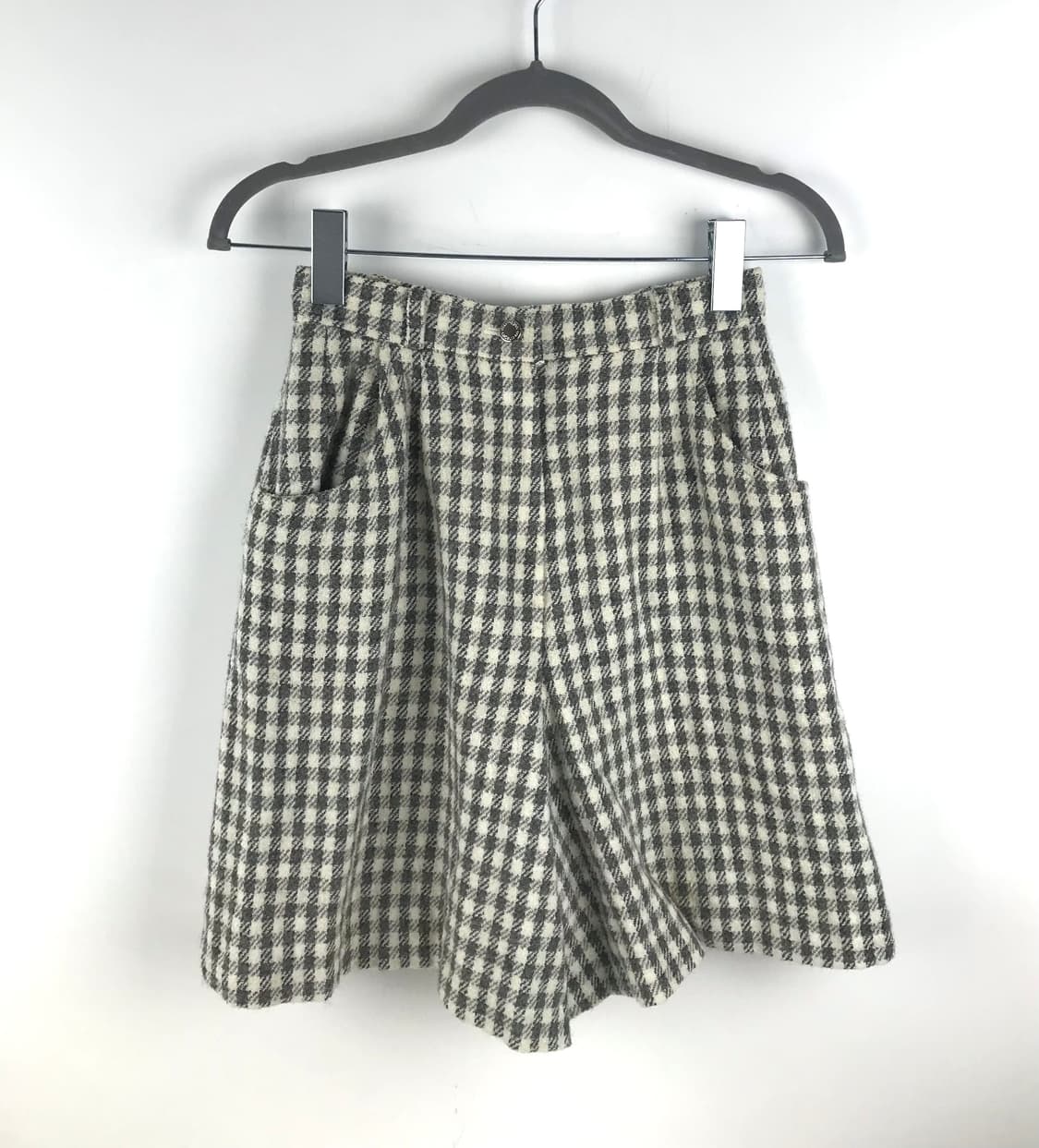 꾸레쥬 체크 투피스 세트 하운드 울 셋업 빈티지자켓 팬츠 트위드 셋업 상품이미지4