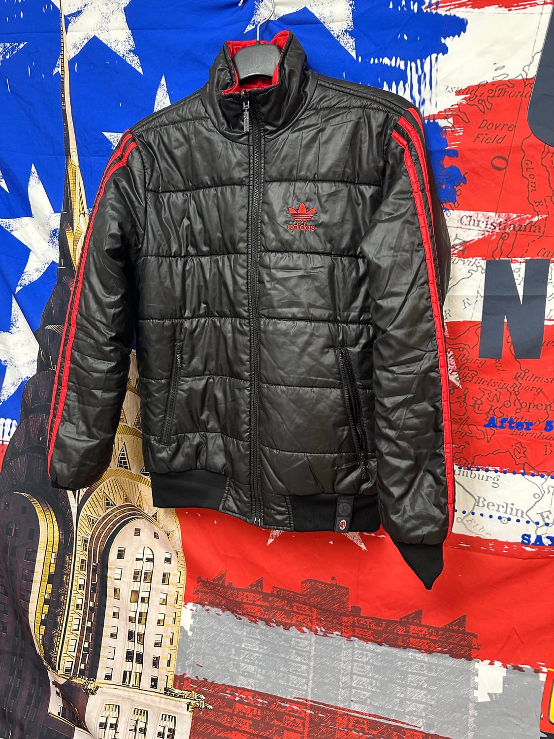 s급 아디다스 ac밀란 양면리버시블 패딩m 95 상품이미지3