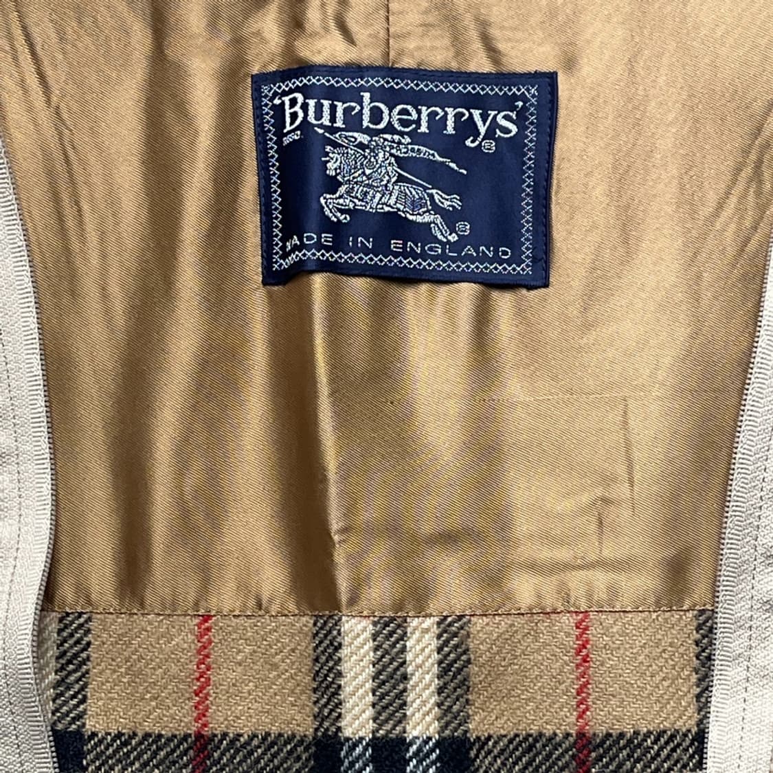 버버리 울 노바 체크 조끼 중고 구제 빈티지 상품이미지3