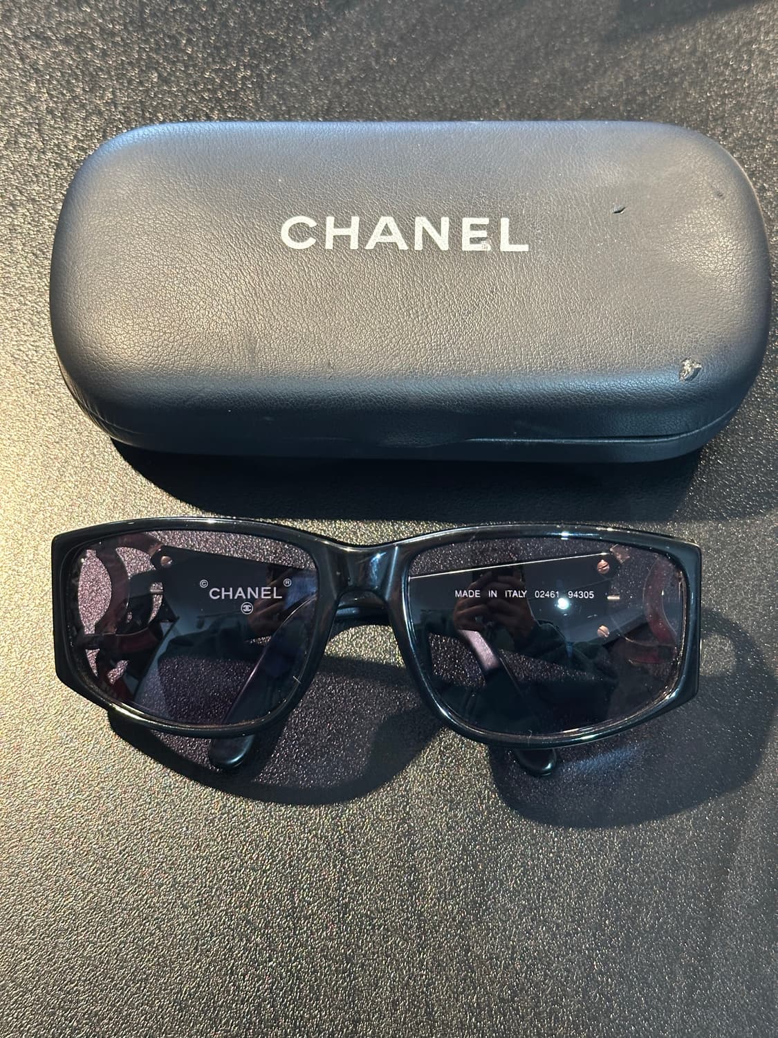 정품 샤넬 코코로고 90s 빈티지 선글라스 상품이미지2
