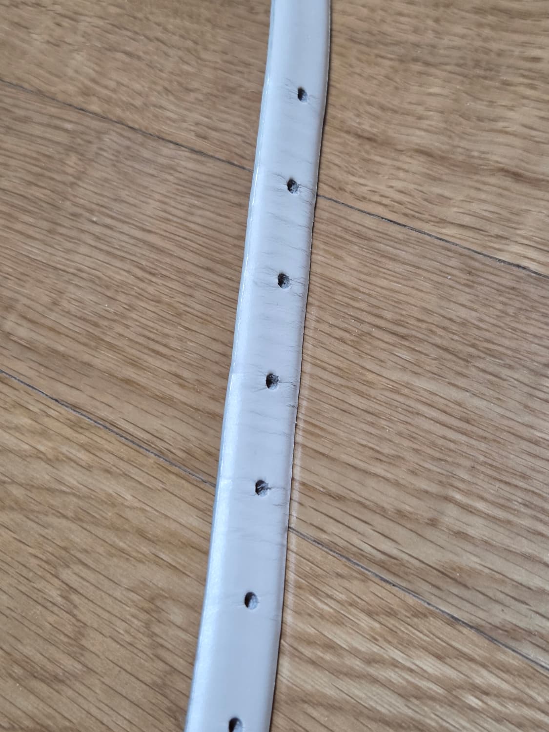 라벨아카이브 슬림 레더 벨트 아이보리 상품이미지4