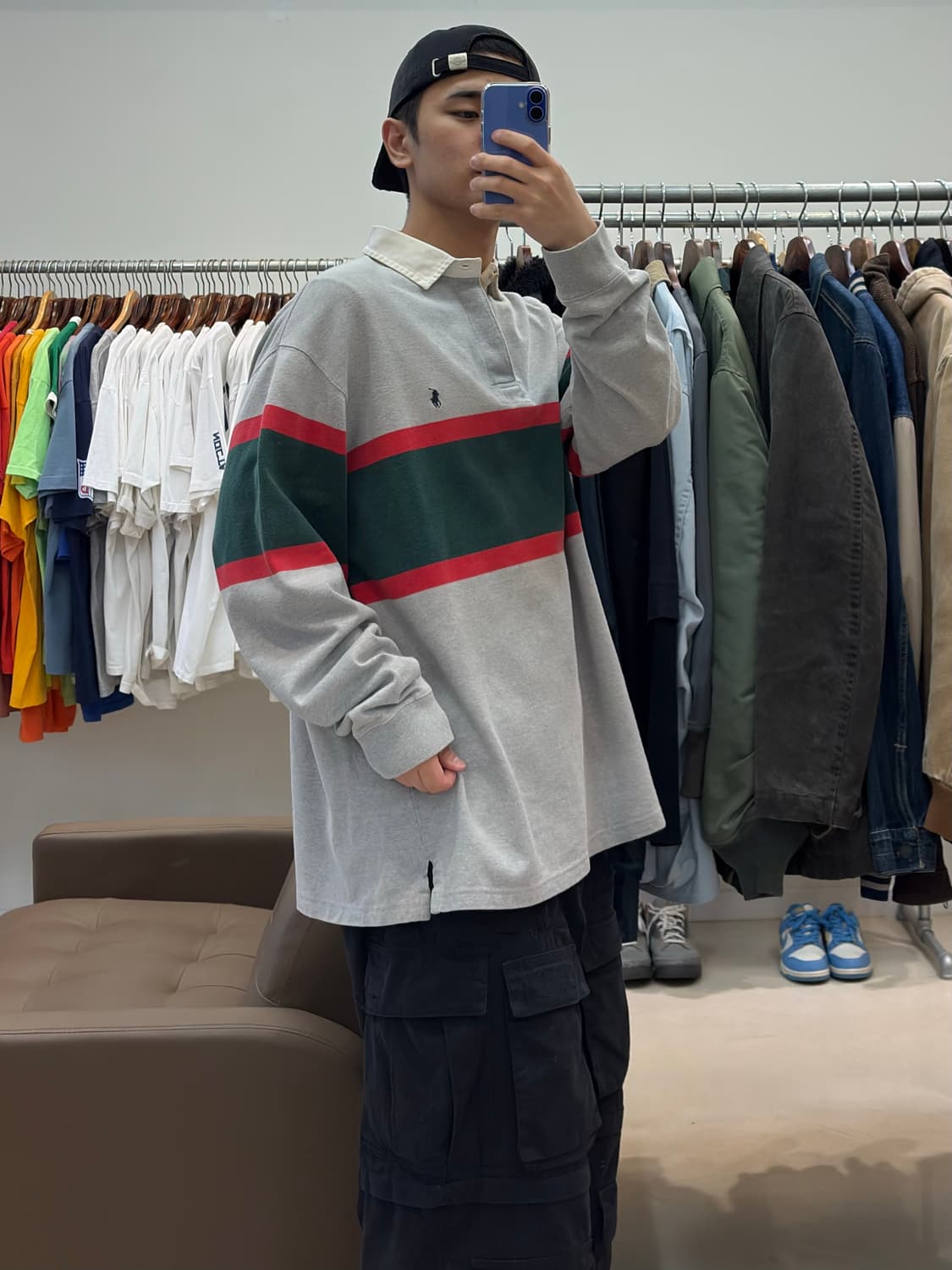 90s 폴로 랄프로렌 럭비티 상품이미지9
