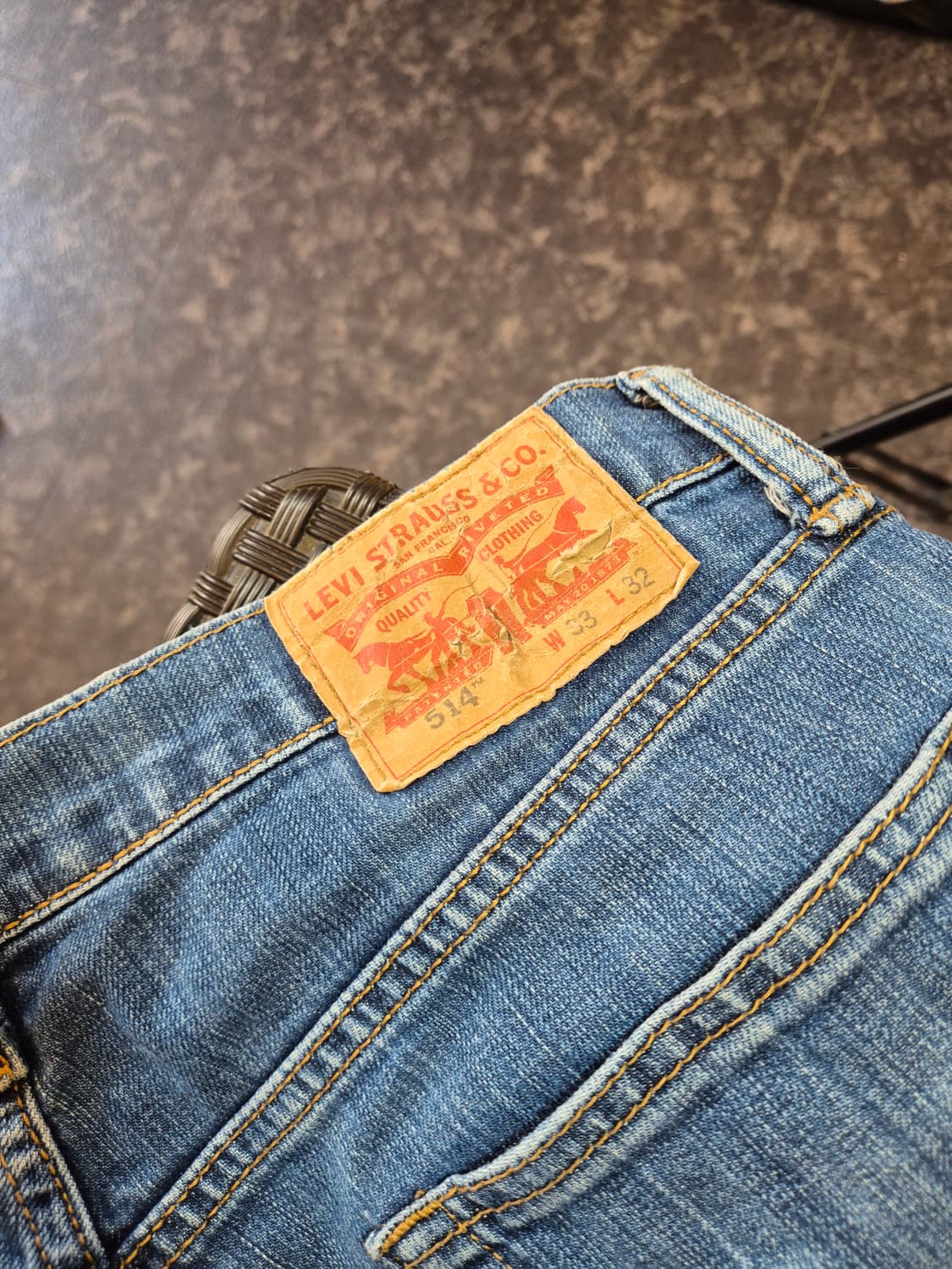 리바이스 514 중청 청바지 W33 L32 상품이미지7