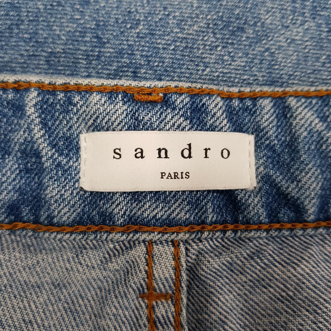 산드로 Sandro 와이드 핏 데님 팬츠 36사이즈 상품이미지6