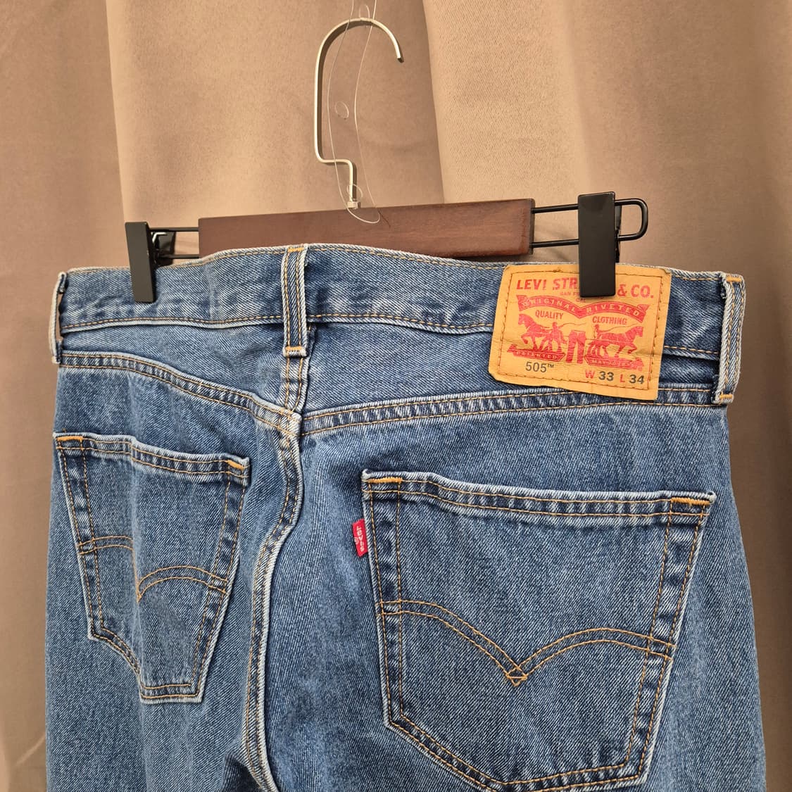 리바이스 505 레귤러 핏 진 33 상품이미지2