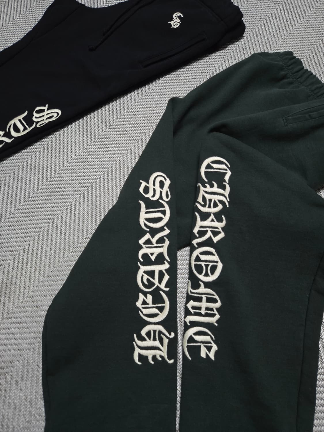 크롬하츠 헤비웨이트 자수 그린 팬츠(정품) 상품이미지4