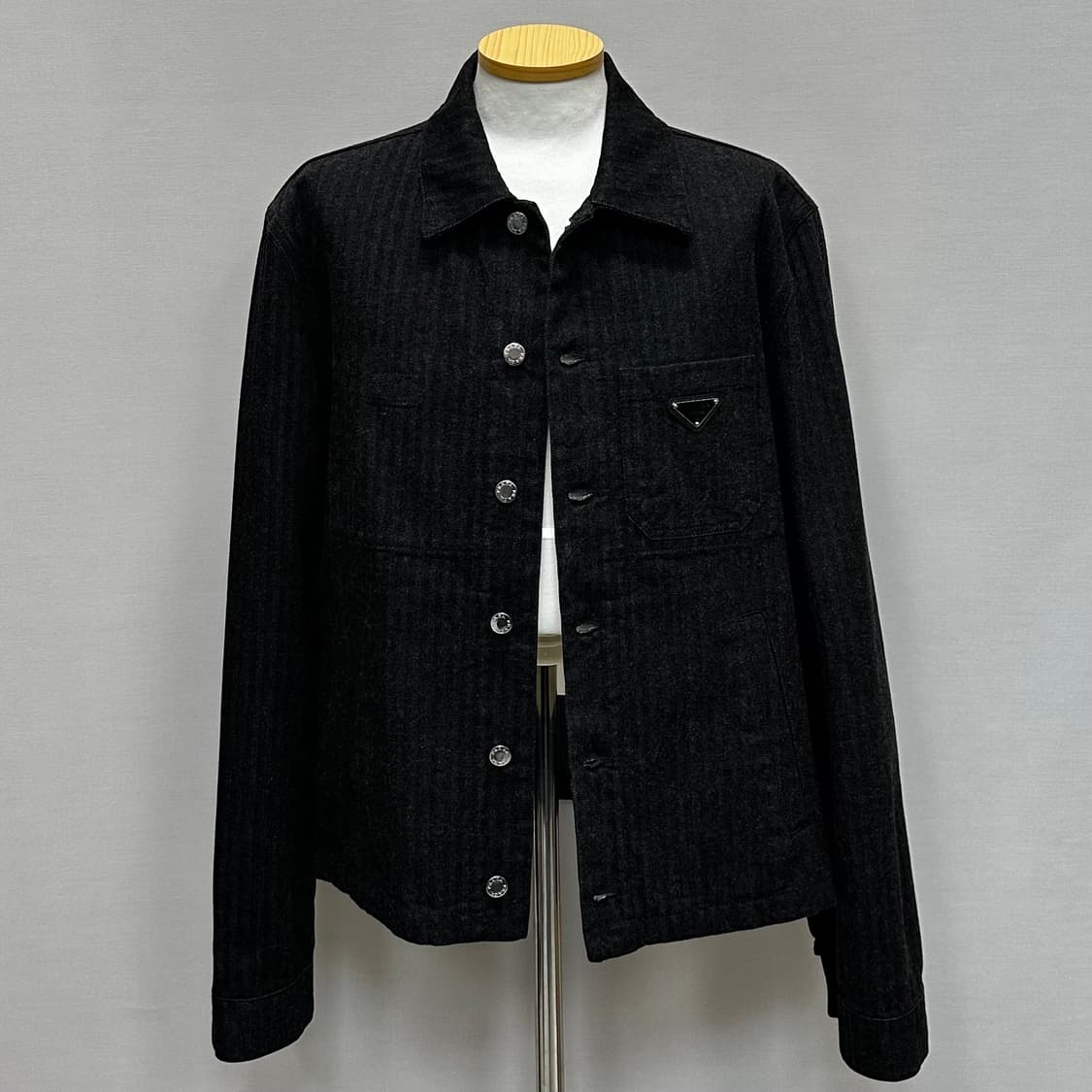 프라다 쉐브론 데님 블루종 재킷 ( 100 ) 상품이미지1