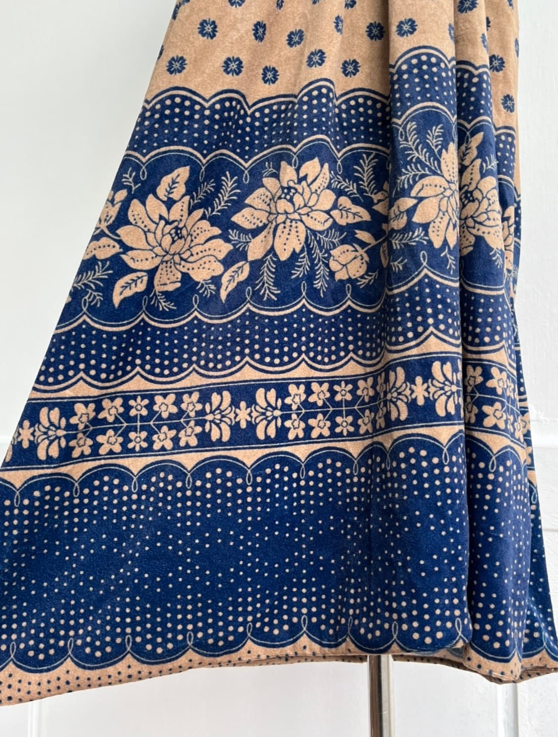 CHOU CHOU 벨벳 페이즐리 원피스 상품이미지4