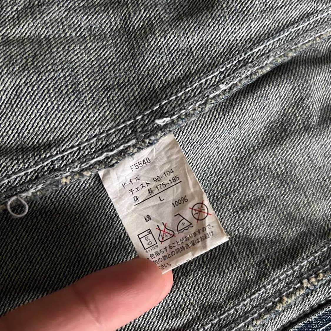 Japan VintageY2K 그래피티 고스 데님 블레이저 상품이미지6