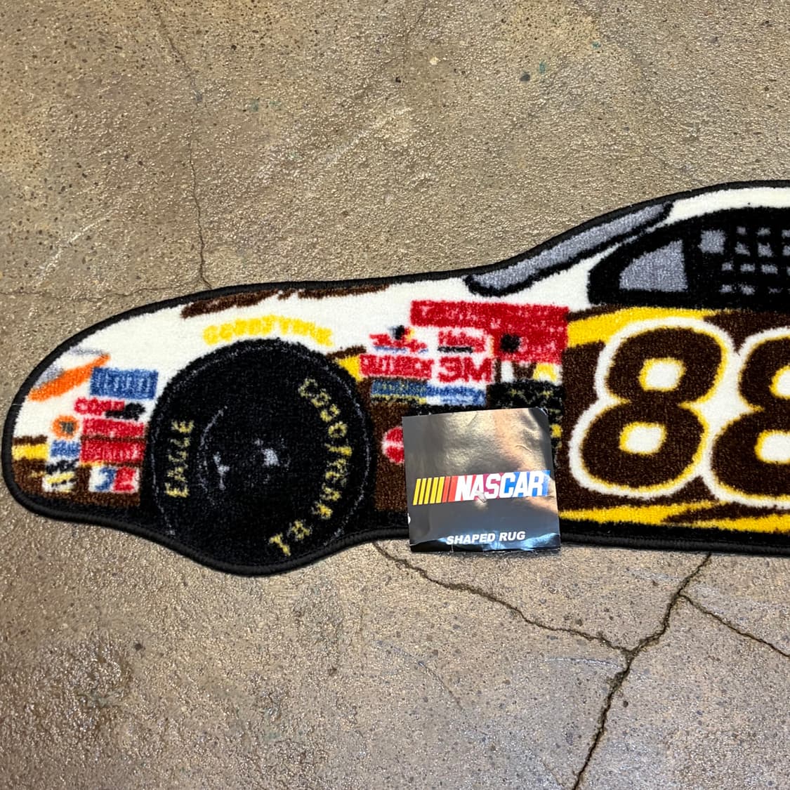 90s Made in USA 나스카 레이싱 카페트 러그 매트 카펫 상품이미지2
