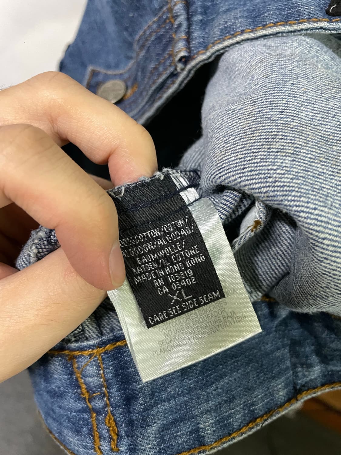 할리데이비슨 데님 베스트 자켓 라이더 조끼 새상품 XL 상품이미지9