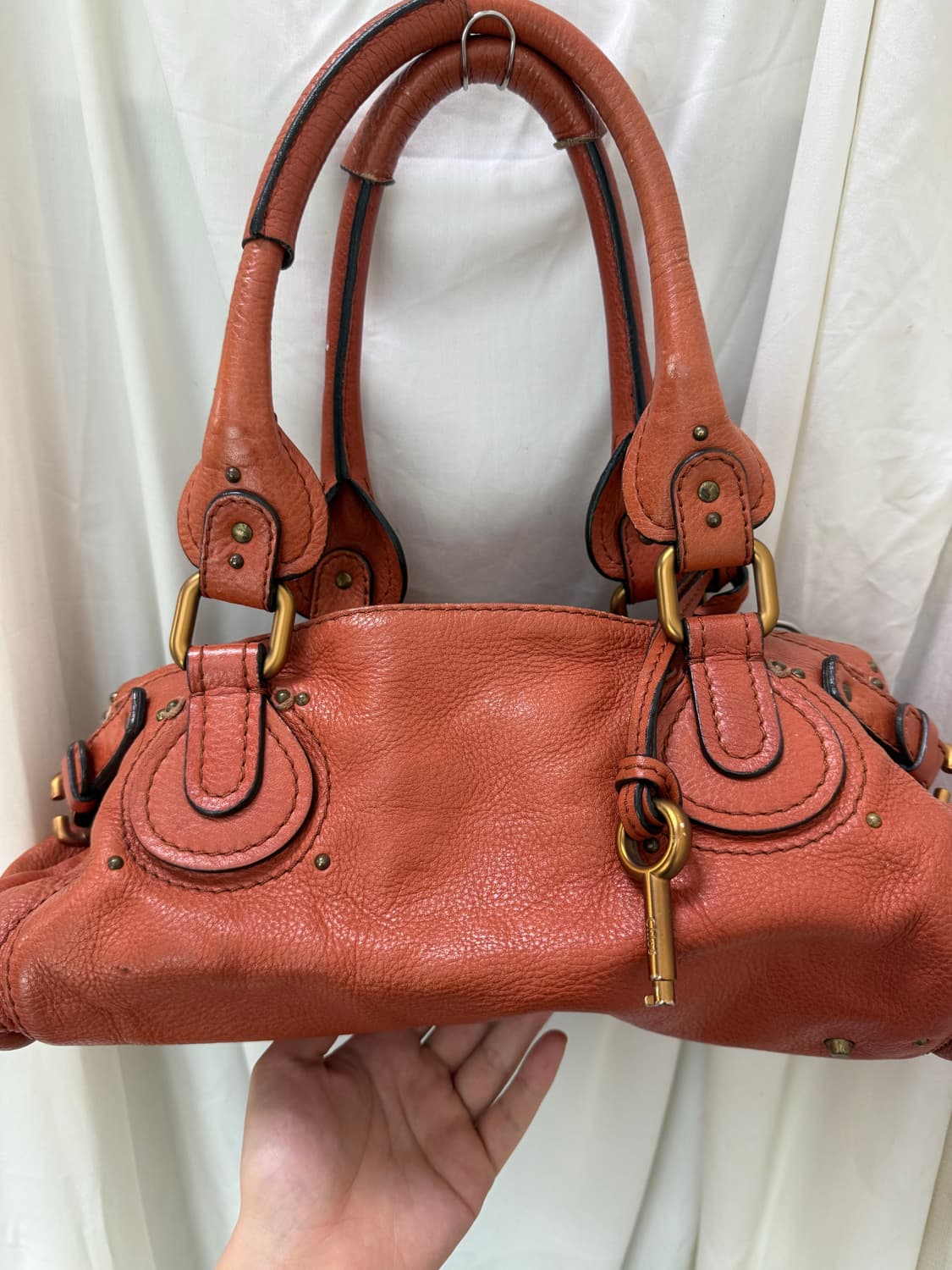 A+ ) 끌로에 패딩턴백  레드브라운 상품이미지3