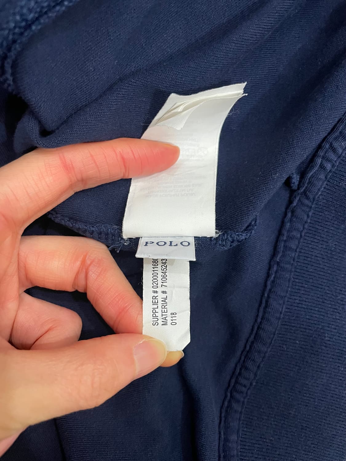 폴로 랄프로렌 네이비 코튼 집업 자켓 상품이미지8