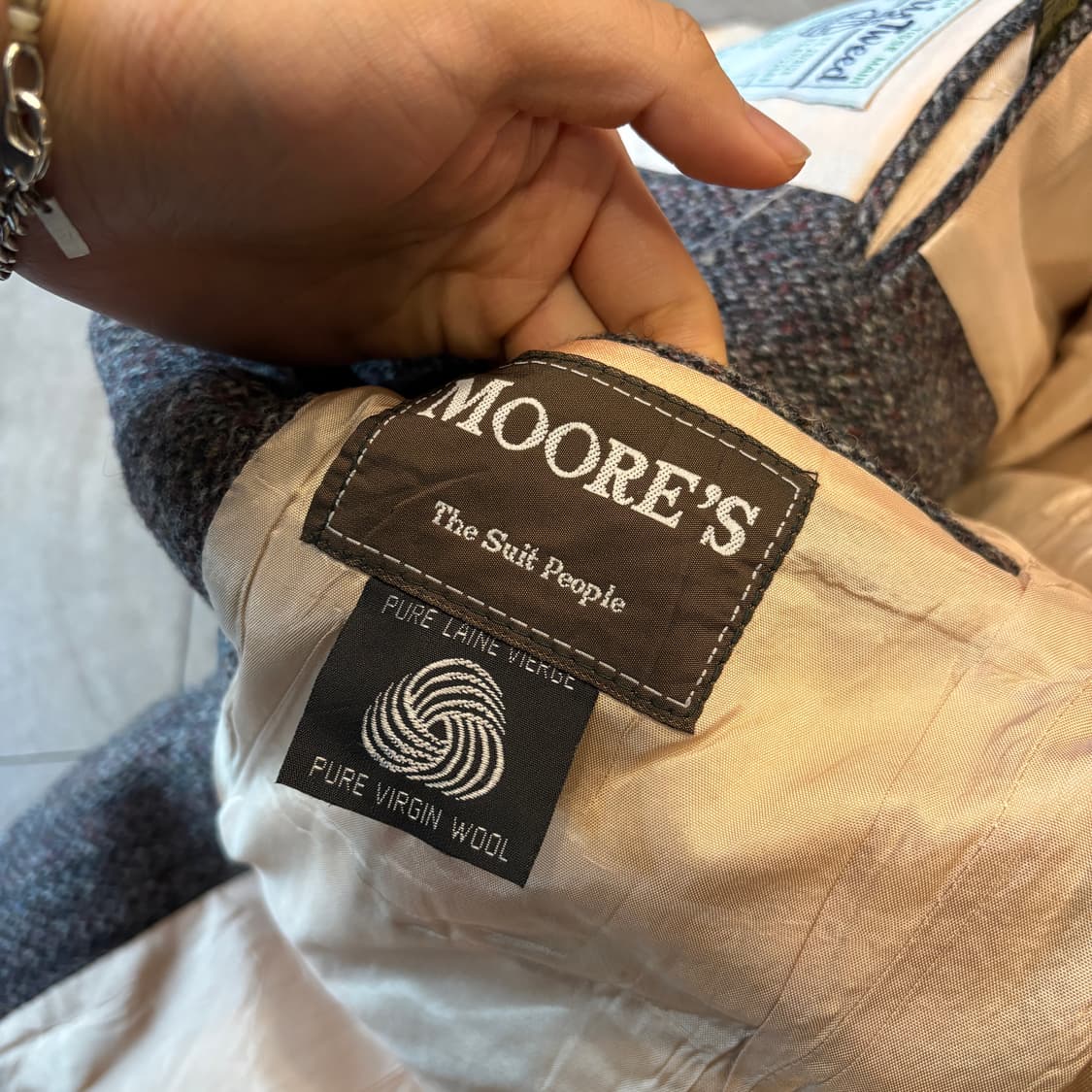 빈티지 해리스트위드 울 자켓 상품이미지8