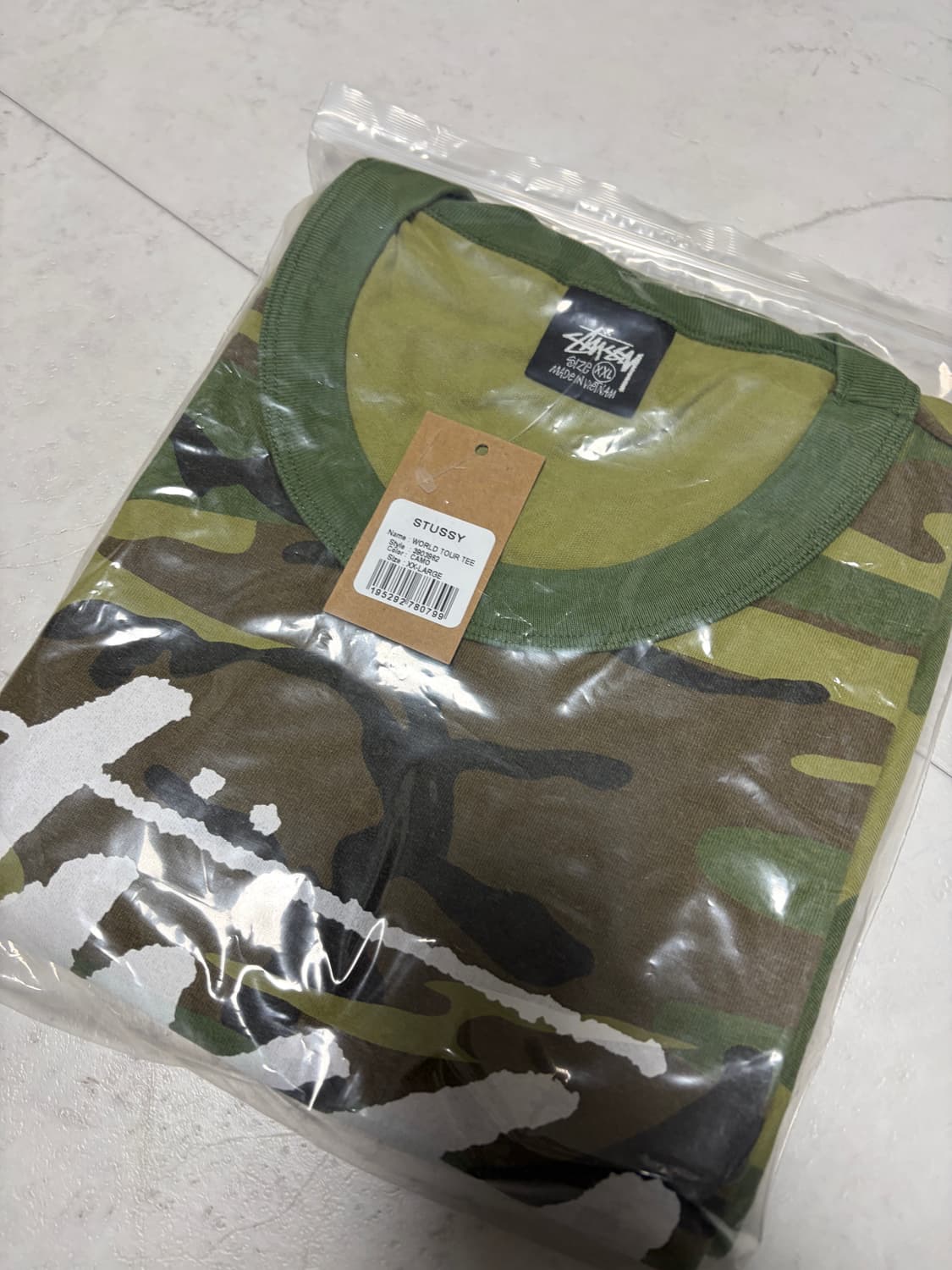 스투시 월드 투어 티셔츠 카모 2025 상품이미지4