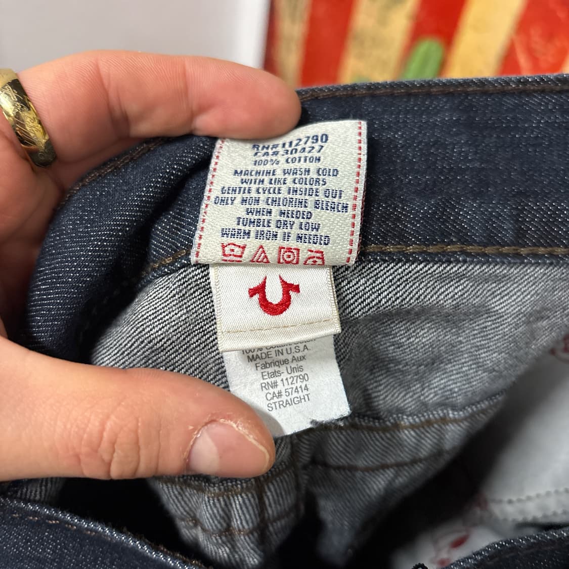 00s 트루릴리전 미국생산 리키 슈퍼T 스티치 데님팬츠 N908 상품이미지9