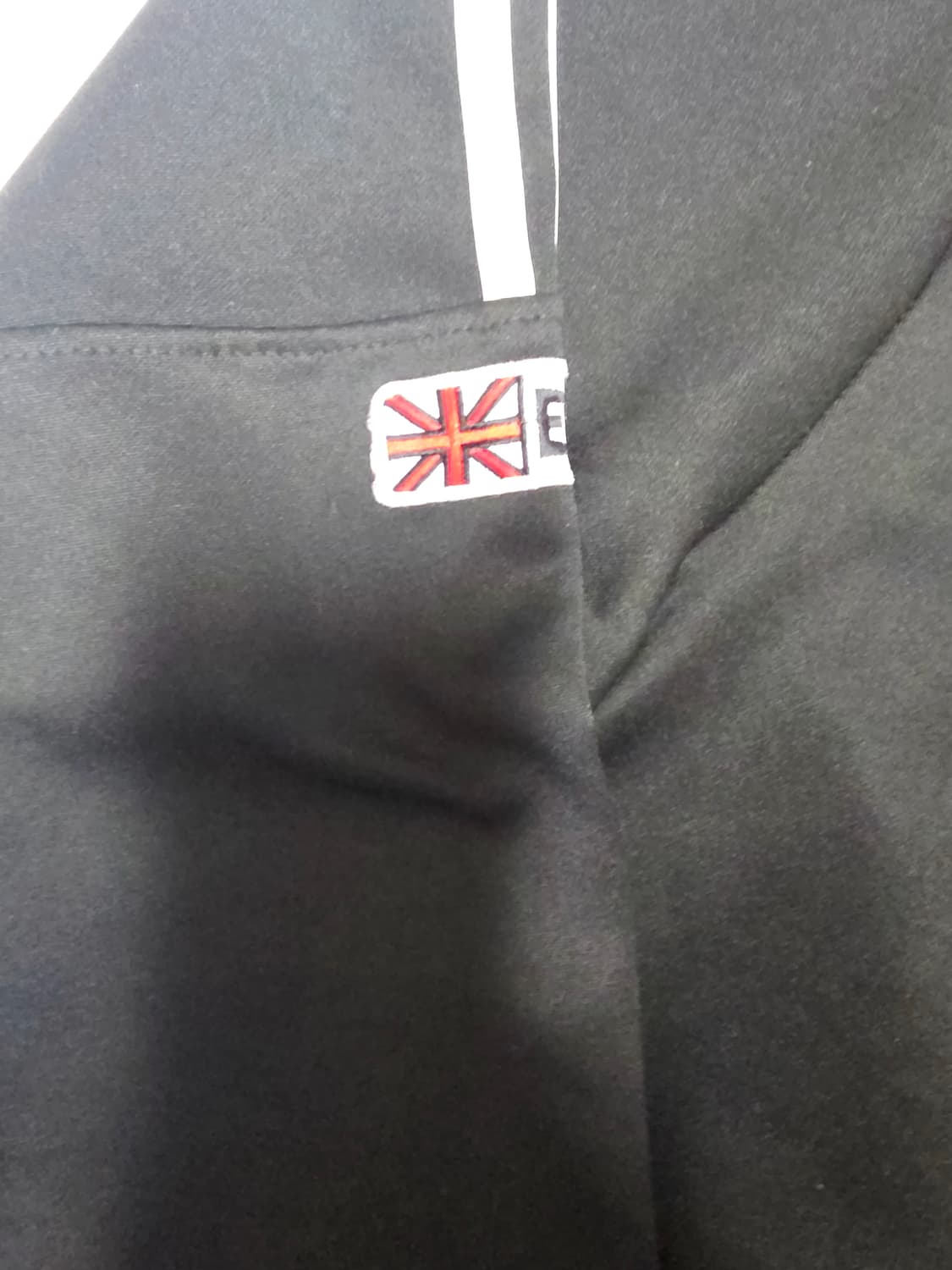 [블록코어/희귀] 잉글랜드 국대 올블랙 레트로 트랙탑 축구 져지 100 상품이미지5