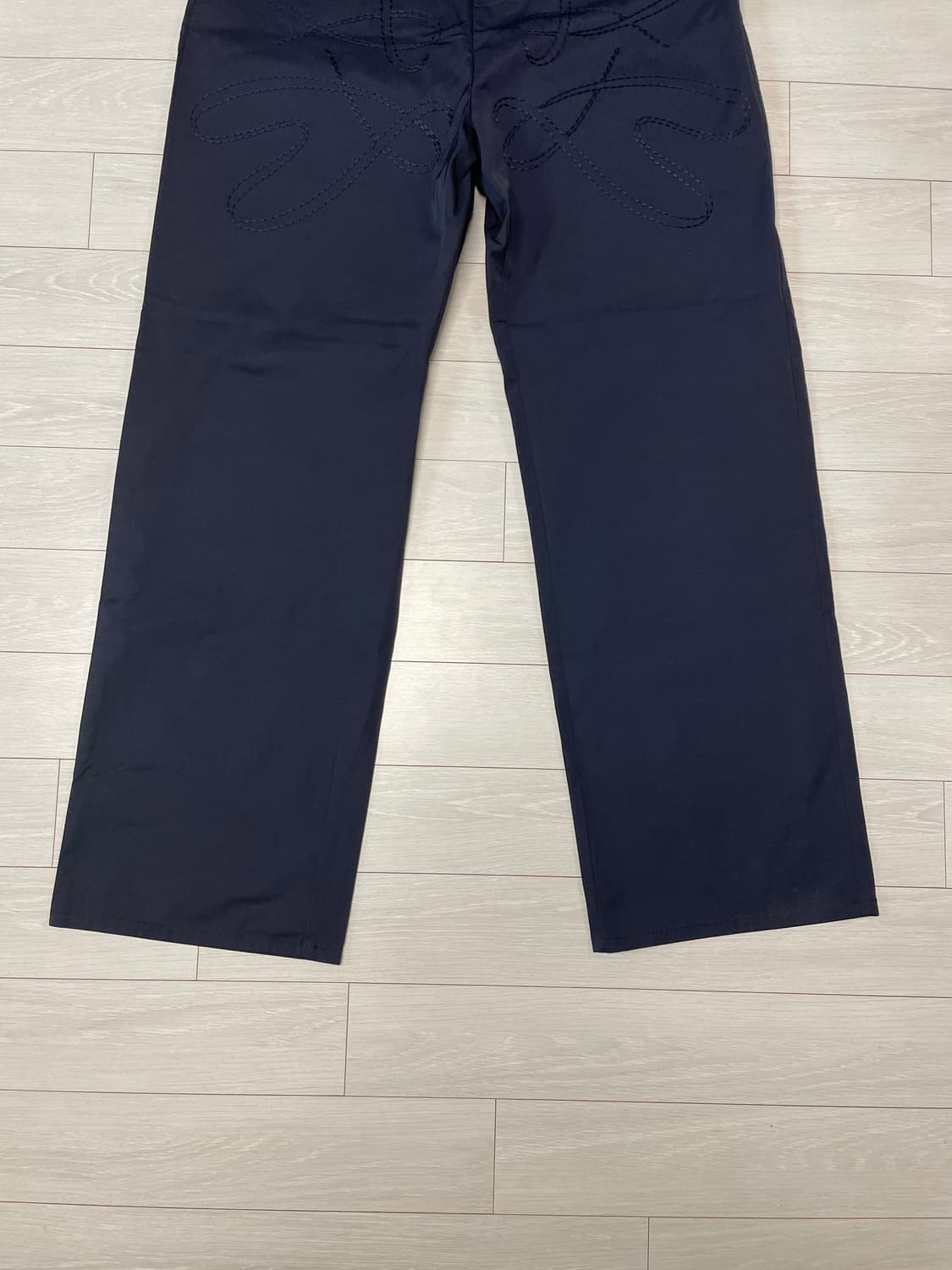 애니타임로릭 Pansy Lettering Pants-Navy 상품이미지6