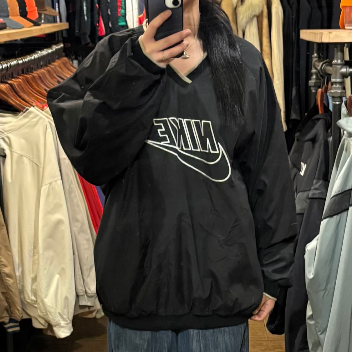 [HI] Nike 나이키 빅로고 웜업 블랙 상품이미지2