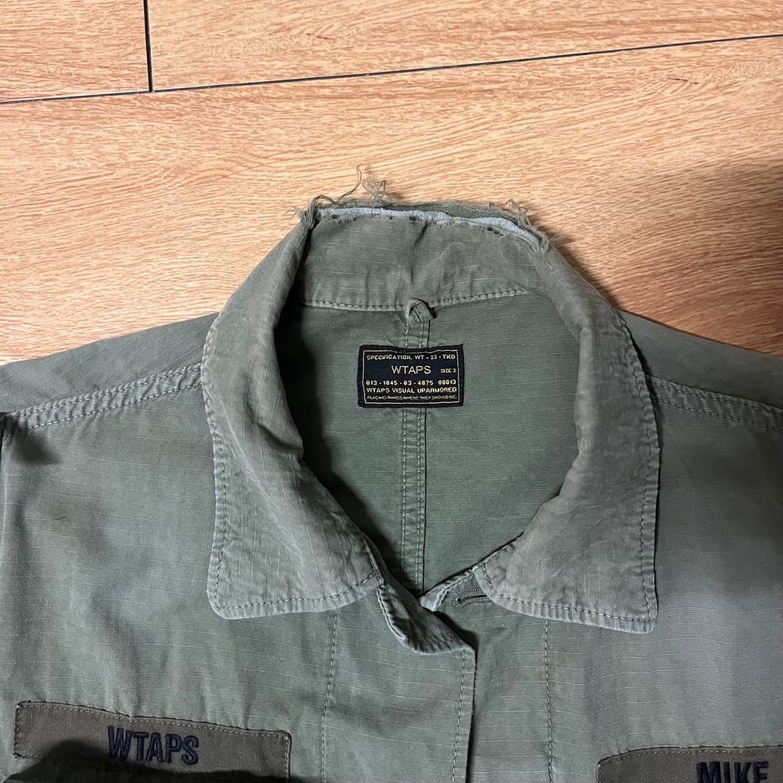 더블탭스 (wtaps) 립스탑 m65 자켓 mike(m사이즈) 상품이미지3