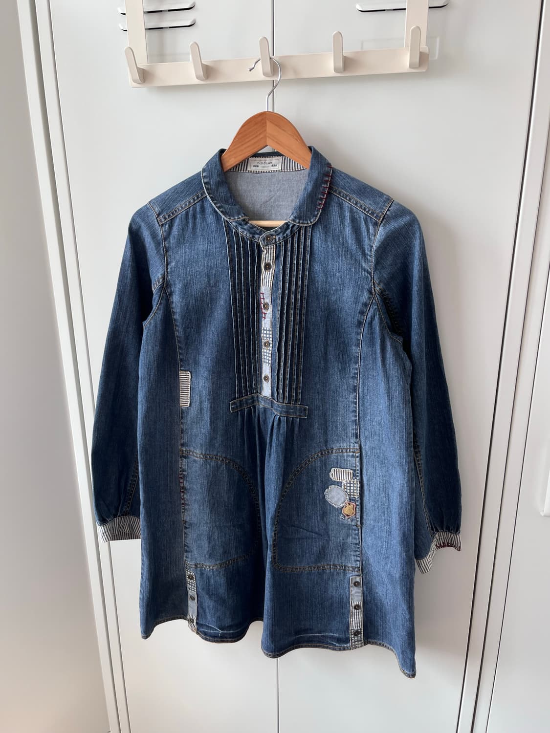 D.S club 패치워크 데님 원피스 상품이미지7