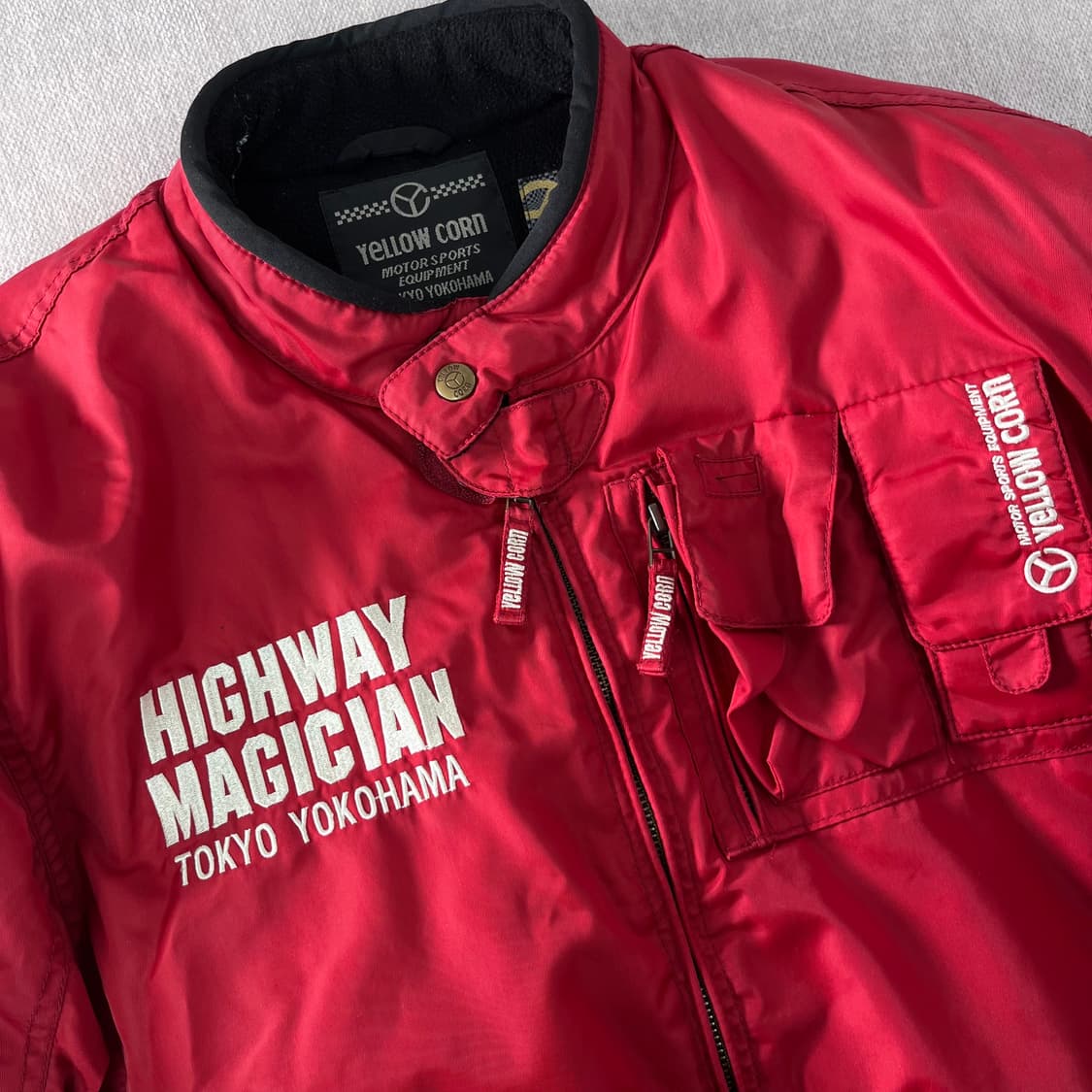 100 옐로우콘 나일론 레이싱 자켓 상품이미지3