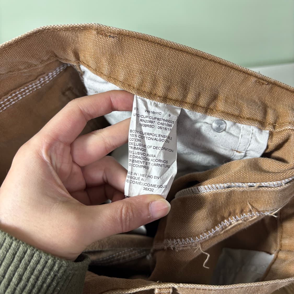 36 디키즈 베이지 레귤러핏 워크 캔버스 덕 카펜터팬츠 상품이미지6