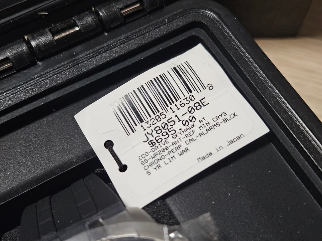 시티즌 프로마스터 스카이호크 JY805-80E(미사용) 상품이미지7