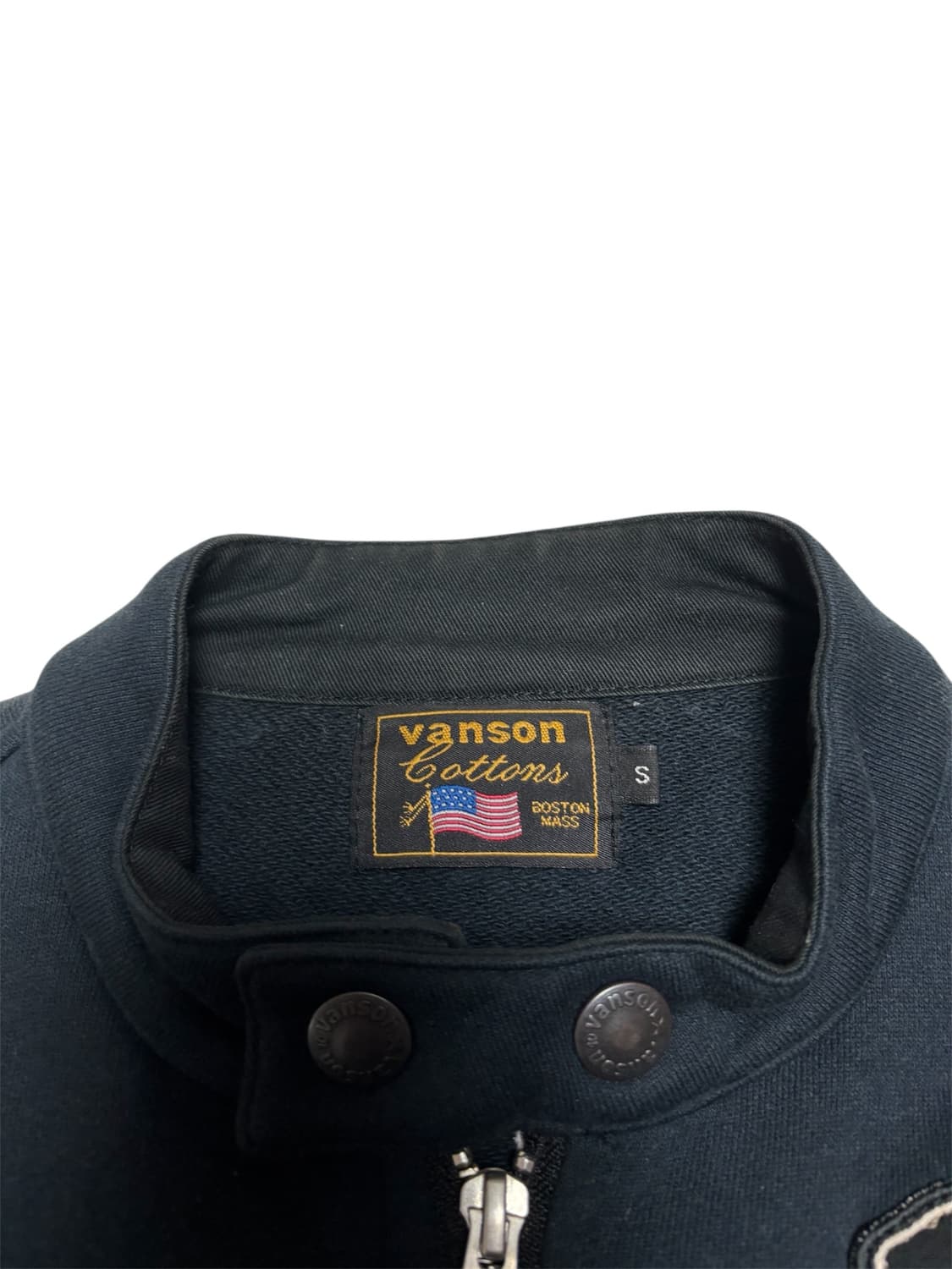 밴슨 vanson 무장전선 T.F.O.A 투웨이 코튼 바이커 자켓 S 상품이미지4