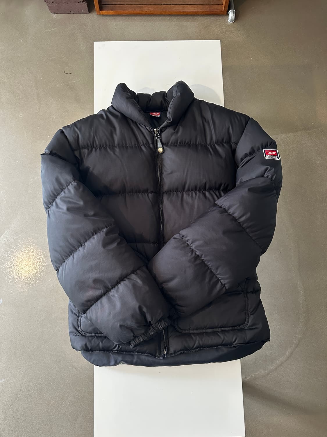 디젤 로고 푸퍼 패딩자켓 상품이미지1