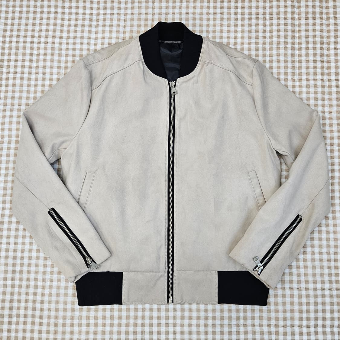 간절기 스웨이드 집업자켓 남자100 상품이미지1