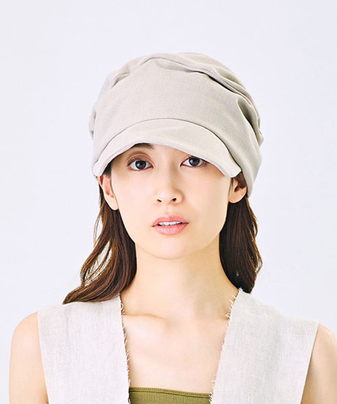 카시라 와이어 드레이프 캡 그레이 상품이미지5