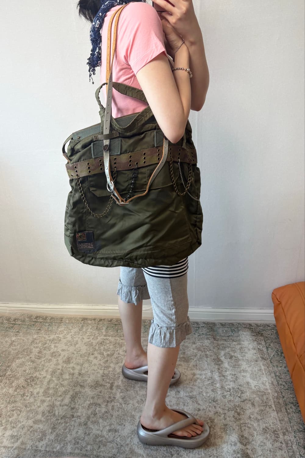 E.T.P. JEANS DEPT. Military Nylon Bag 상품이미지1